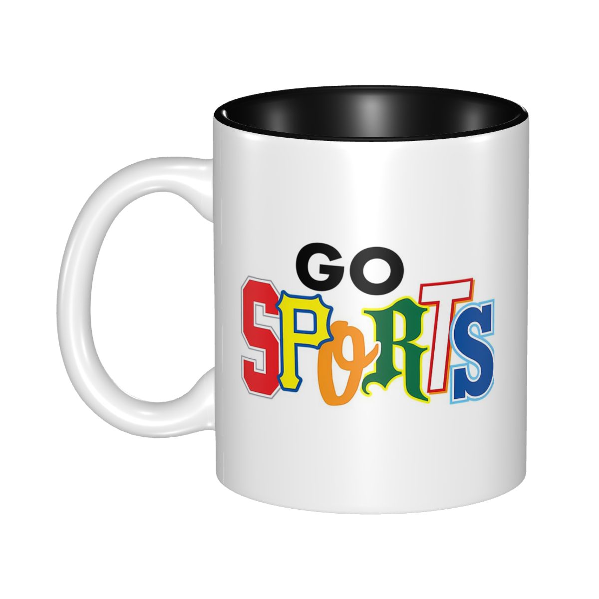 Coffee Tea Difference - Go Sports Mug Gaya Huruf Berbeda
