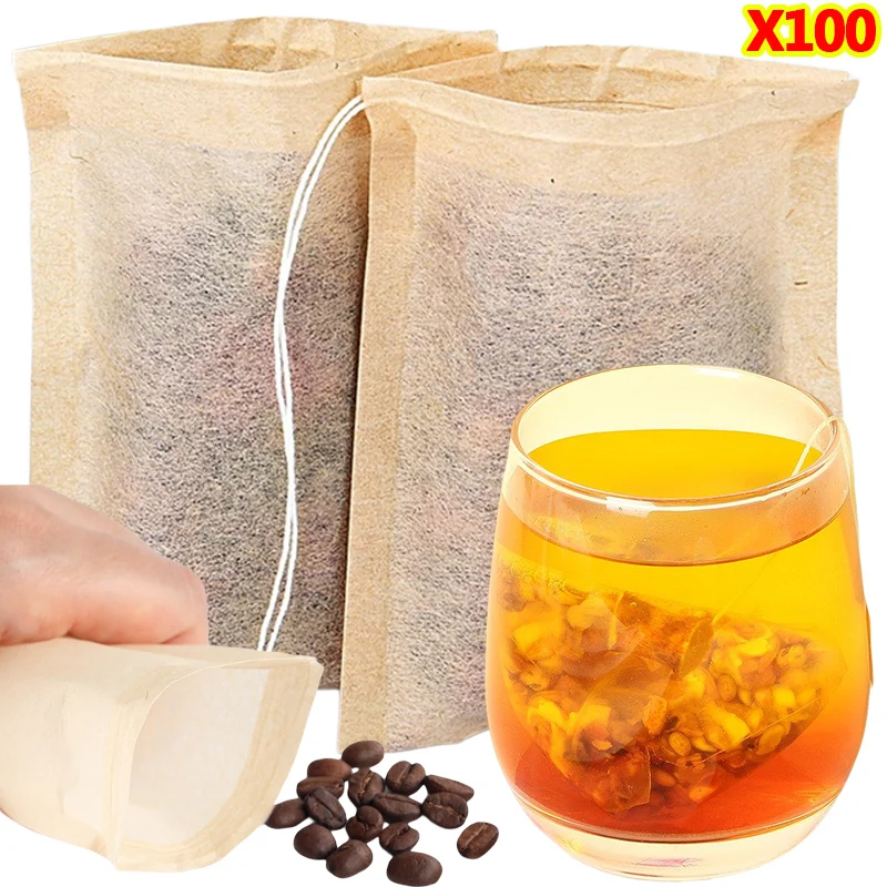 Coffee Tea And Bean Leaf - Kantong teh 100 buah dengan penyaring