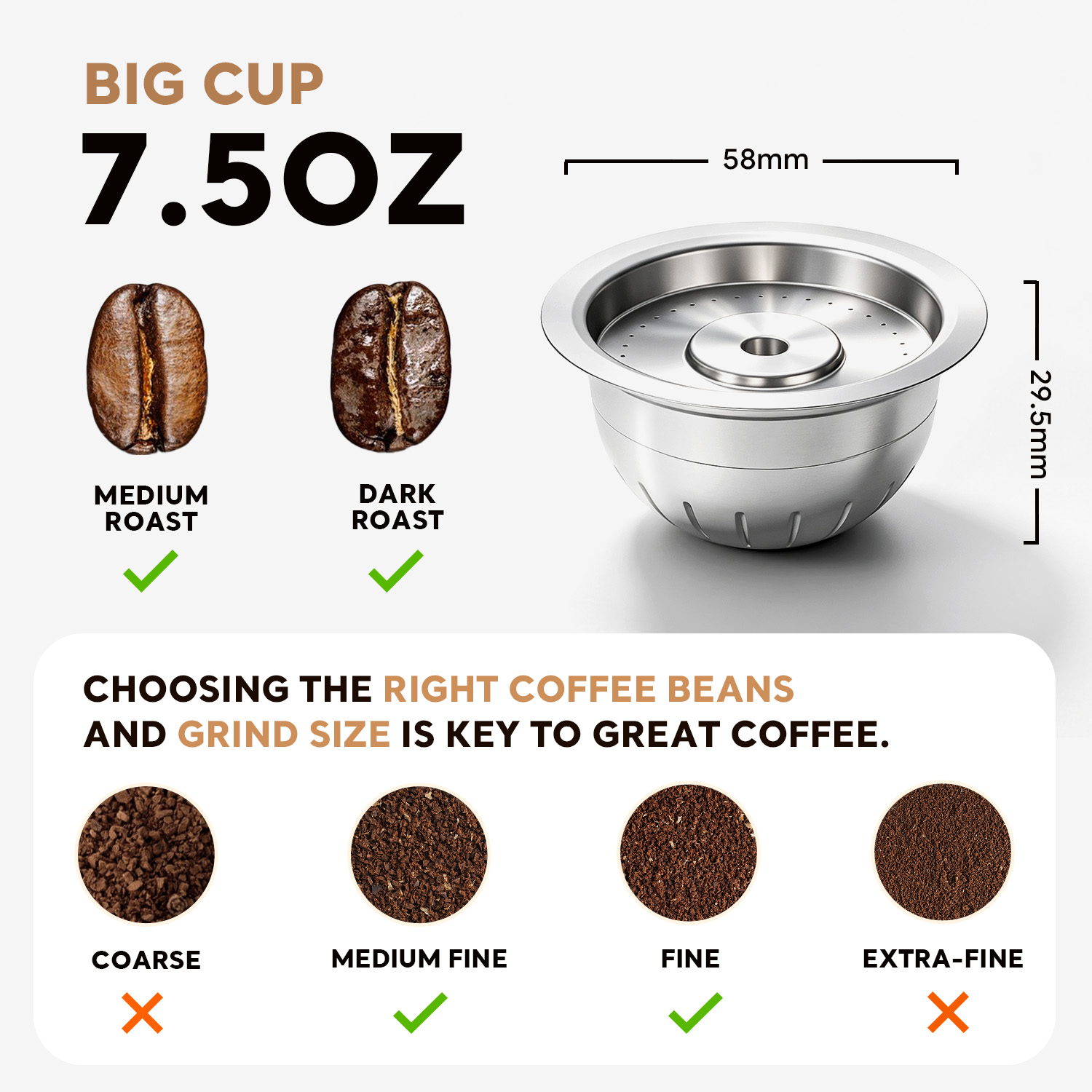 Coffee Plus Tea - Kapsul Kopi Stainless Steel yang Dapat
