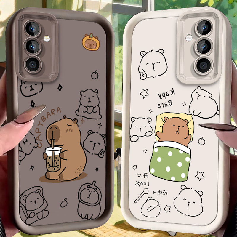 Coffee Plus Tea - Casing Capybara Minum Bubble Tea untuk