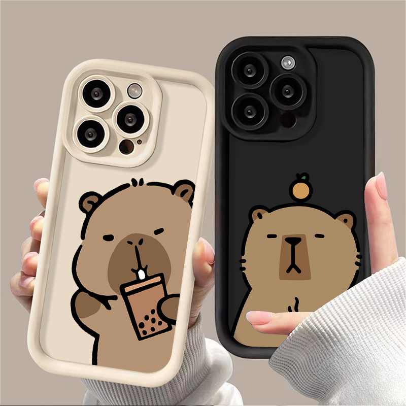 Coffee Plus Tea - Casing Kapibara Lucu Kartun untuk Xiaomi