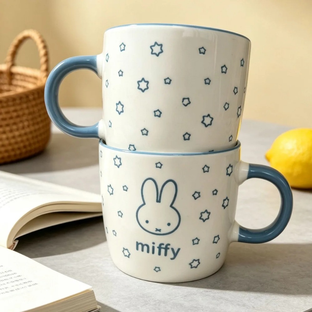 Coffee Tea Shop - Mug Keramik Miffy Lucu, Cangkir Kopi