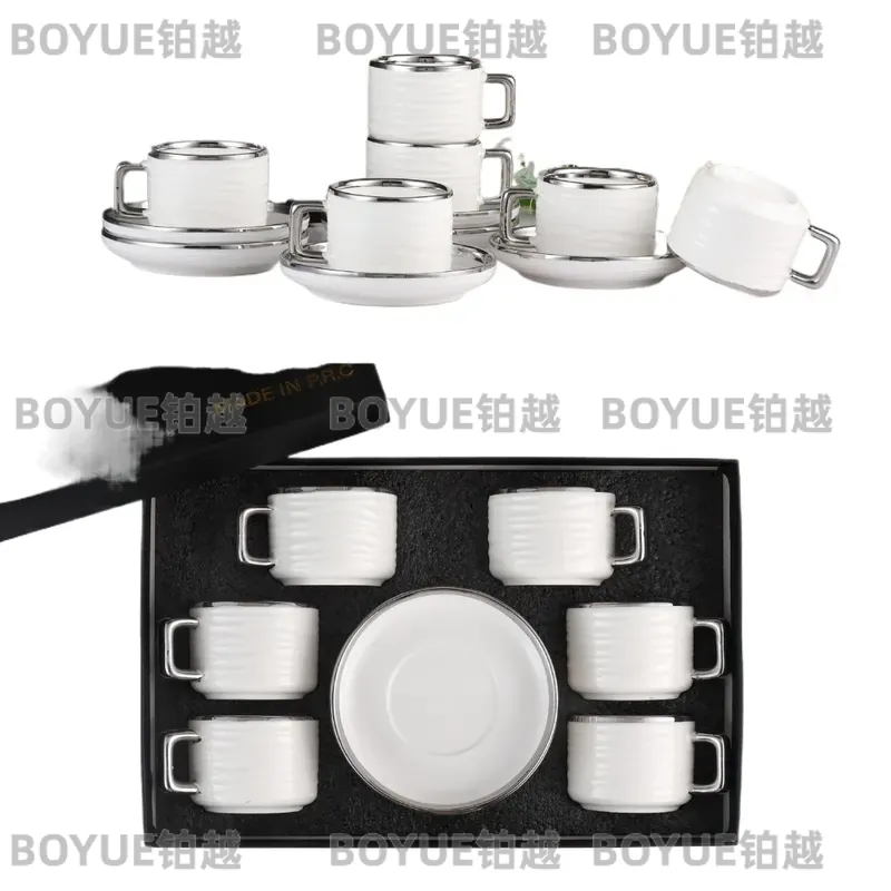 Coffee Tea Drinks - Set Cangkir dan Piring Kopi Keramik