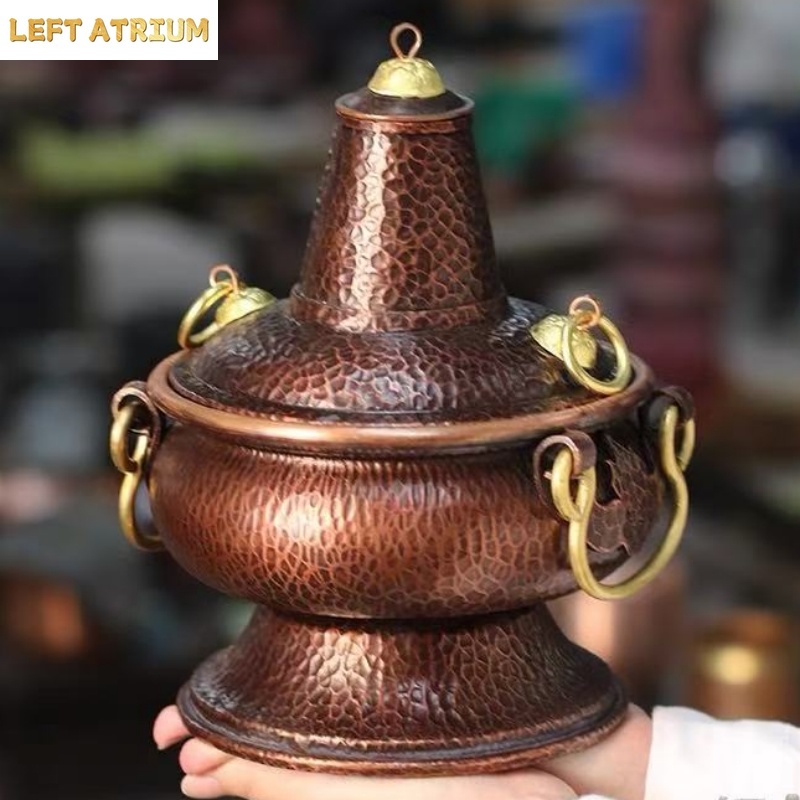 Coffee Tea And Bean Leaf - Wadah Serbaguna Tembaga Murni Buatan Tangan,