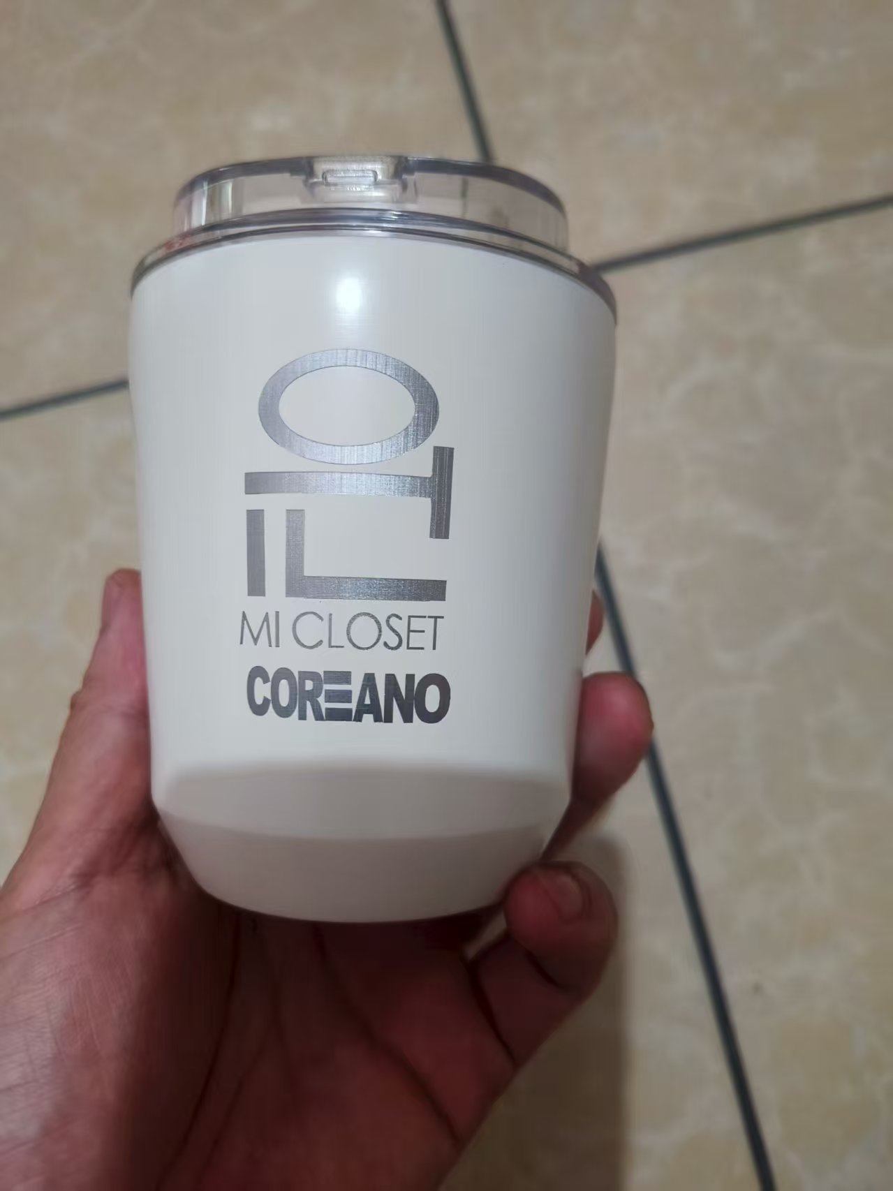 Coffee Tea Warmer - LOGO Nama Botol Termos Air 280ml