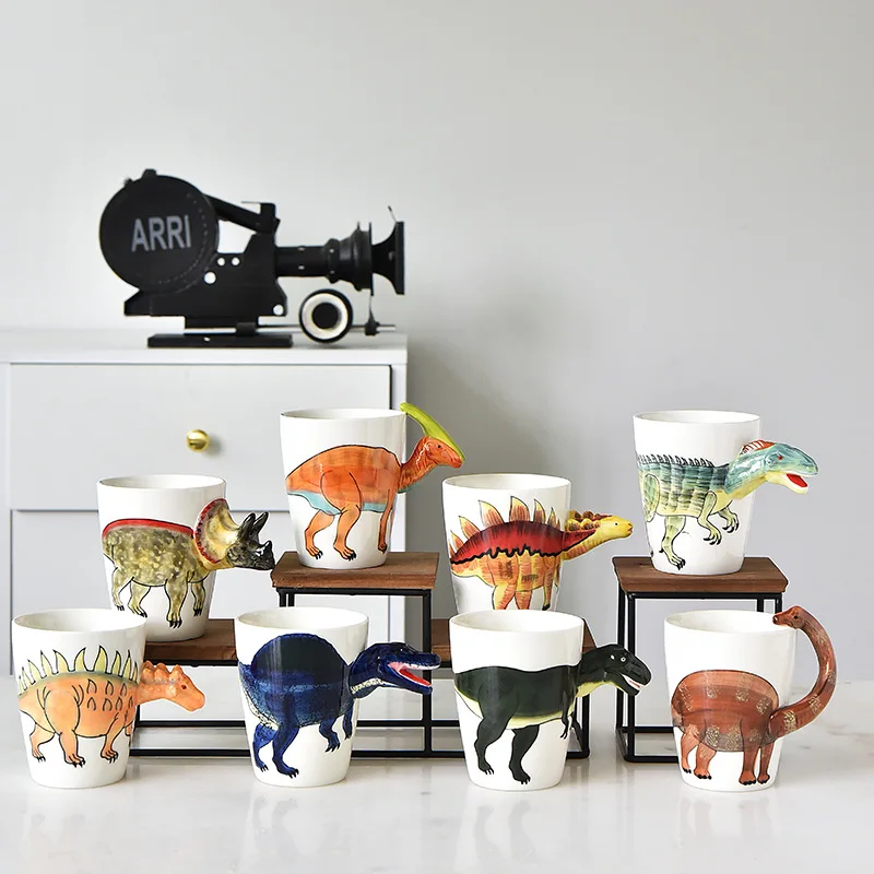 Coffee Tea Difference - Cangkir Air Berbentuk Dinosaurus Mug Keramik
