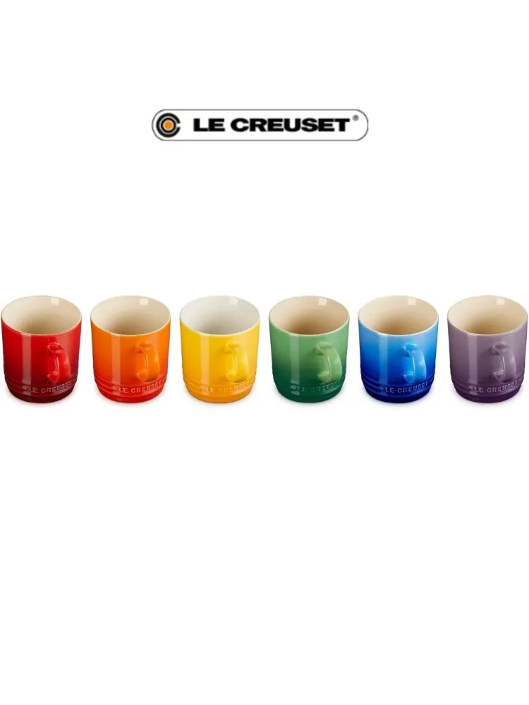 Mug Tea Coffee - Cangkir Cappuccino Le Creuset Rainbow Stoneware