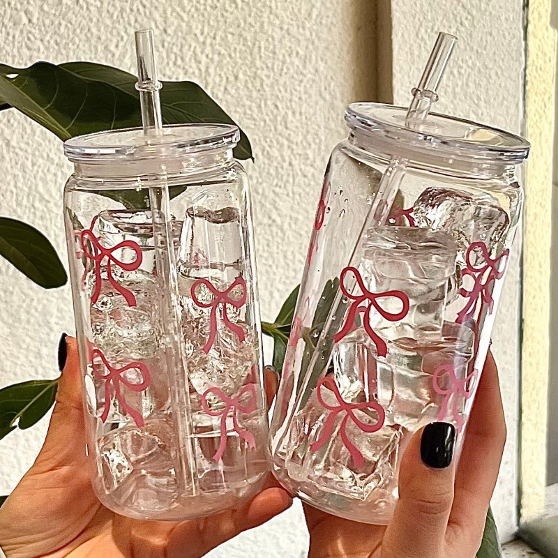 Gelas Plastik Pink Lucu dengan - Coffee Tea Flask ulasan dan harga