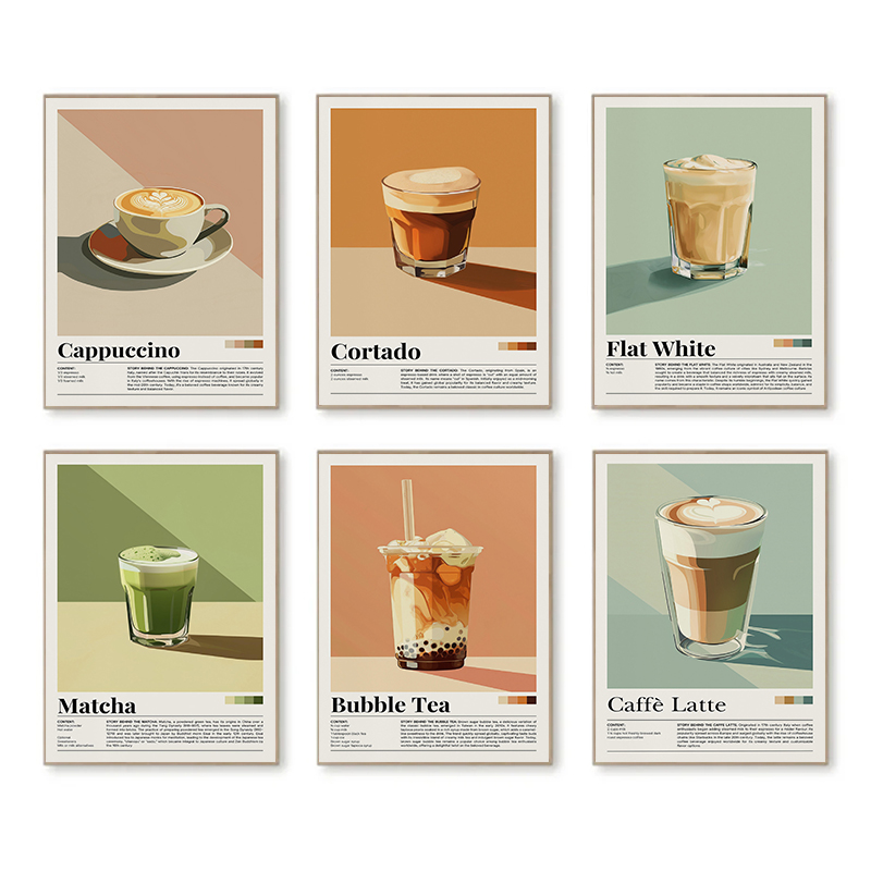 Poster minuman kopi antik gamb - Coffee Tea Poster ulasan dan harga