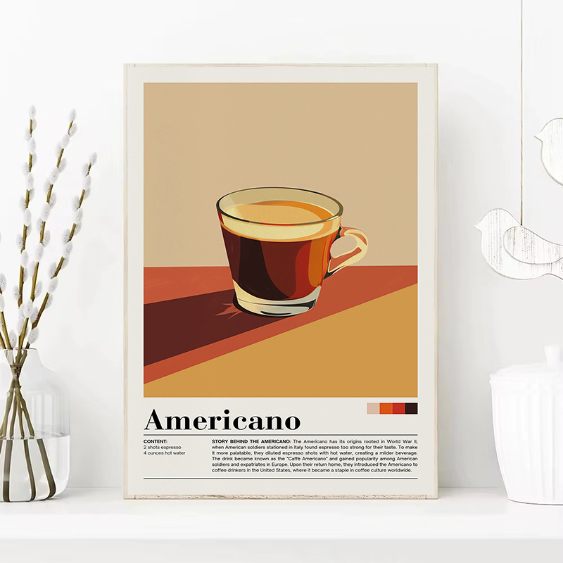Poster minuman kopi antik gamb - Coffee Tea Poster ulasan dan harga