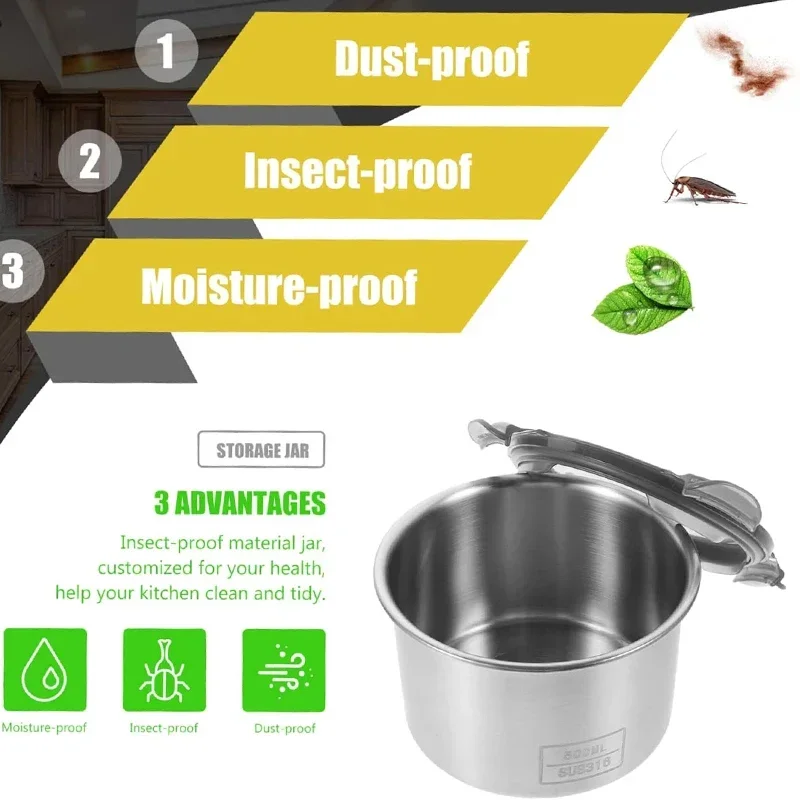 Wadah makanan Stainless Steel, - Coffee Tea And Bean Leaf ulasan dan harga