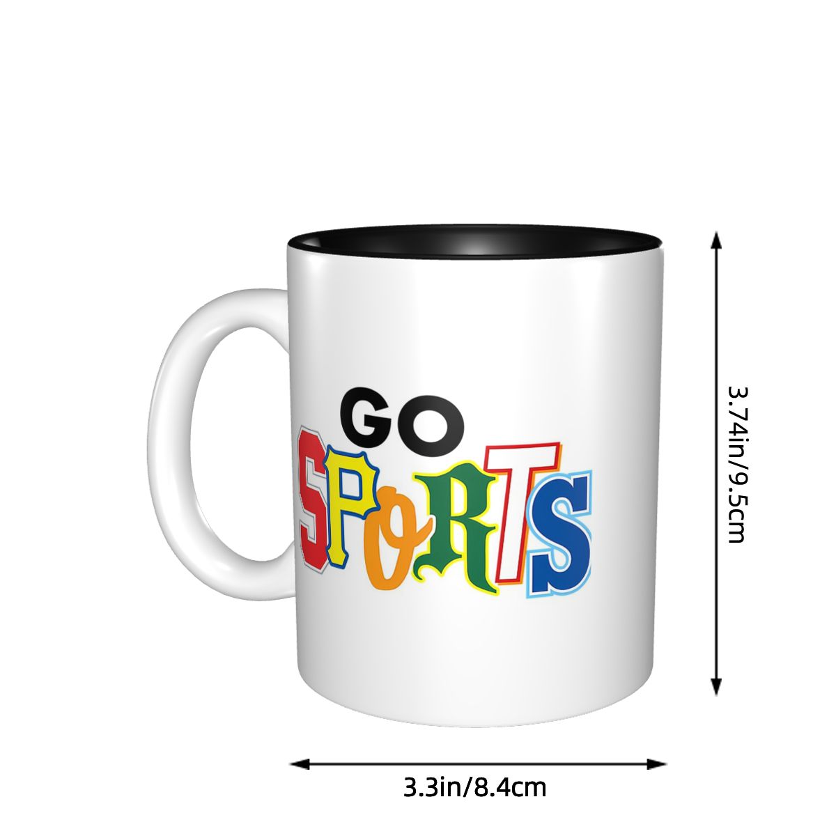Go Sports Mug Gaya Huruf Berbe - Coffee Tea Difference ulasan dan harga