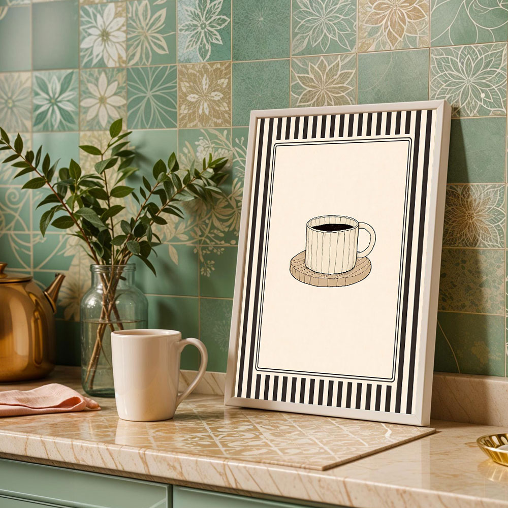 1 Buah Poster Pecinta Kopi Sen - Coffee Tea Poster ulasan dan harga