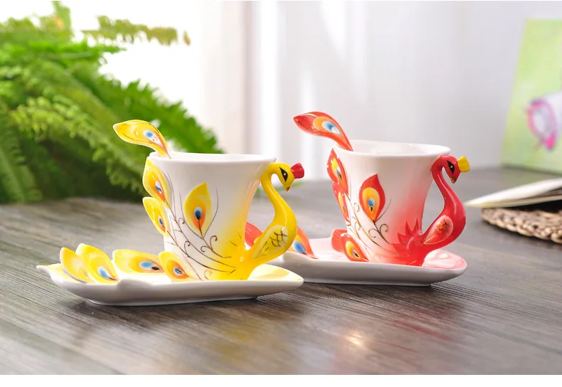 Mug kopi merak keramik, lucu d - Coffee Tea Difference ulasan dan harga