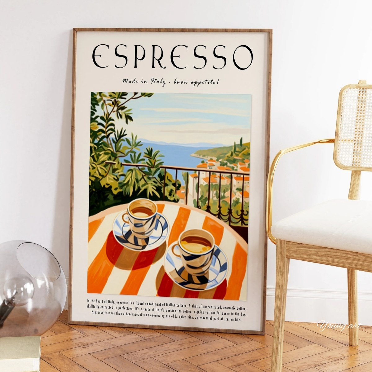 Poster Cetak Kanvas Kopi Espre - Coffee Tea Poster ulasan dan harga