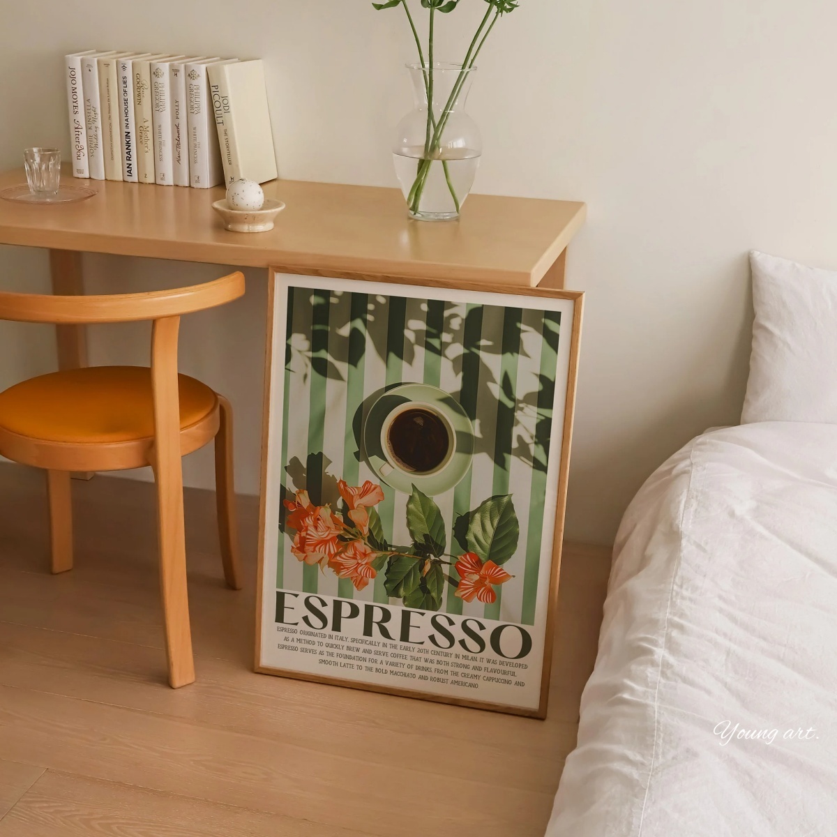Poster Cetak Kanvas Kopi Espre - Coffee Tea Poster ulasan dan harga