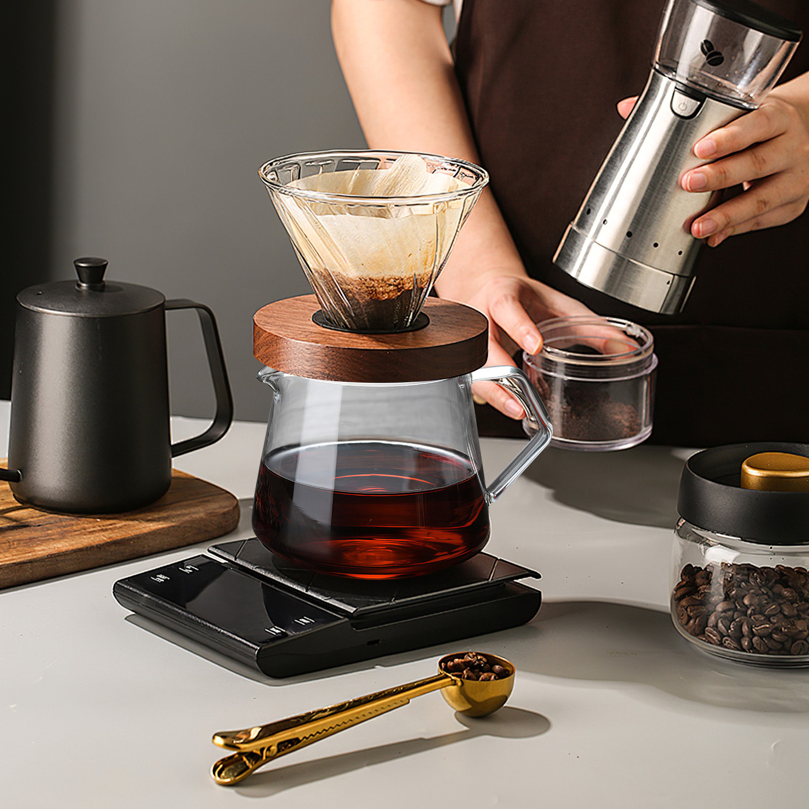 1 Buah Ketel Kaca 650Ml Berkua - Coffee Tea Drinks ulasan dan harga