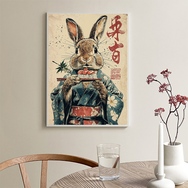Retro Katak Jepang Minuman Kop - Coffee Tea Poster ulasan dan harga