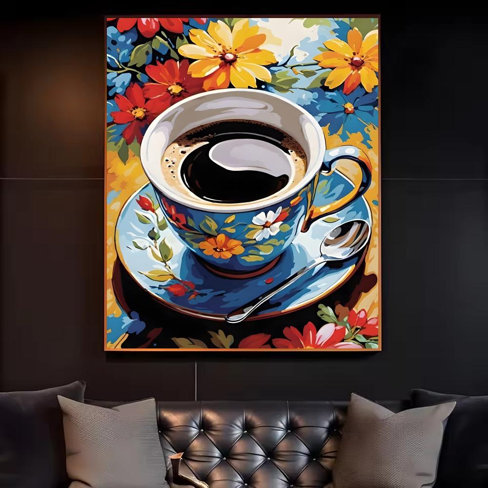 Poster Cangkir Kopi Teh Sore H - Coffee Tea Poster ulasan dan harga