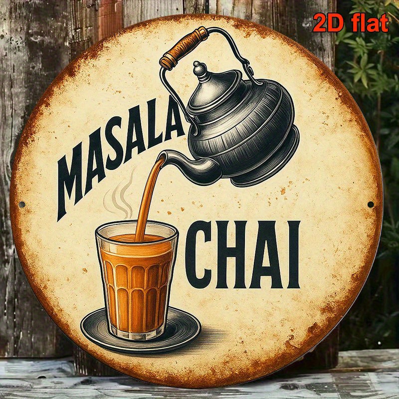 Papan Logam Masala Chai Vintag - Coffee Tea Recipe ulasan dan harga