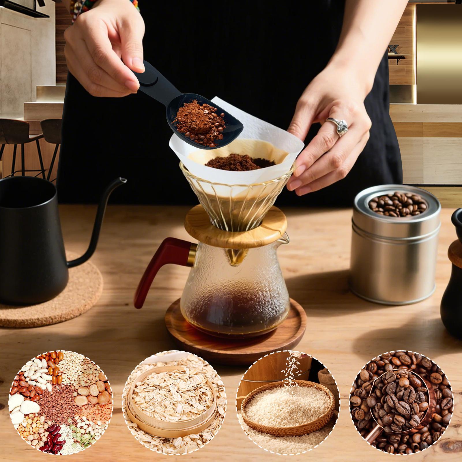 Sendok Kopi dengan Klip Sendok - Coffee Tea And Bean Leaf ulasan dan harga